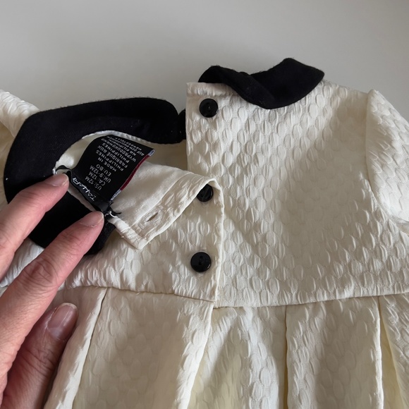 Tahari Girls Ivory Blouse with Bow Detail - Picture 8 of 10